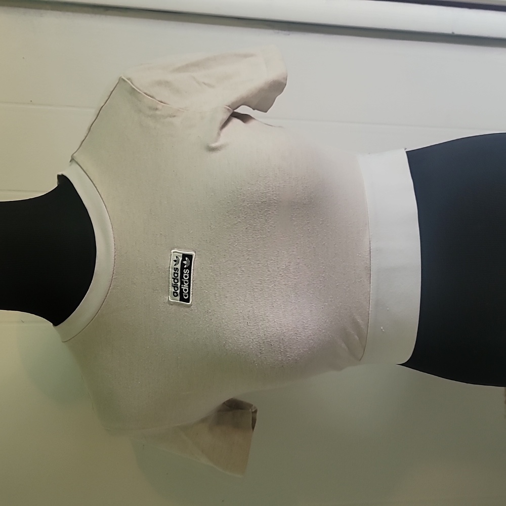 Adidas Cropped T-shirt with Waistband